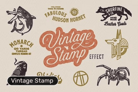 Vintage Stamp Effect - U4FGH8U