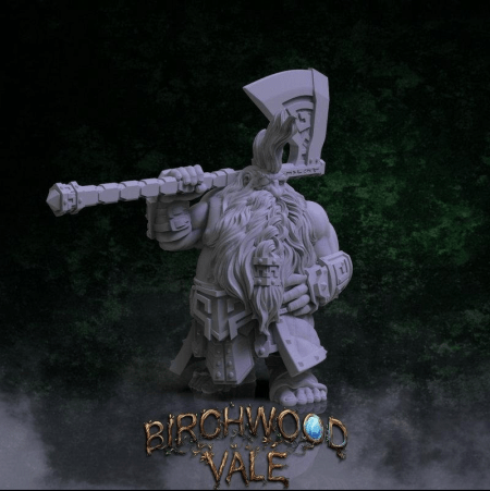 Birchwood Vale Heroes Ungrim Mallakson - 3D Print Model