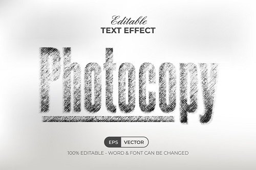 Photocopy Text Effect Style – 91914866