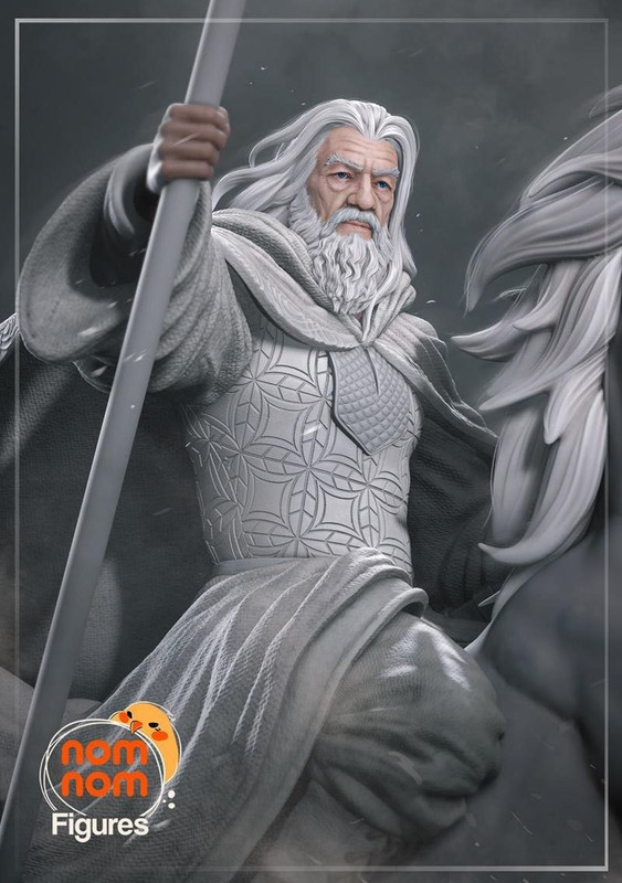 Nomnom Figures – Gandalf The White – 3d Print Model