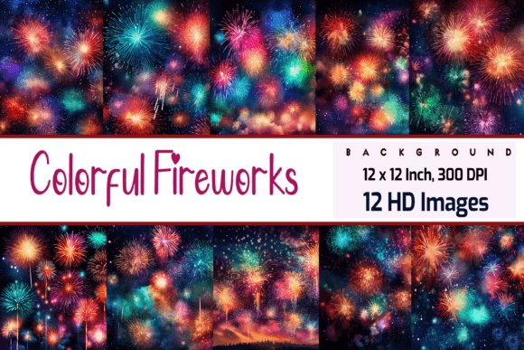 Colorful Fireworks – 12 Hd Images Collection