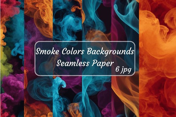 Smoke Colors Backgrounds – 6 Seamless Textures