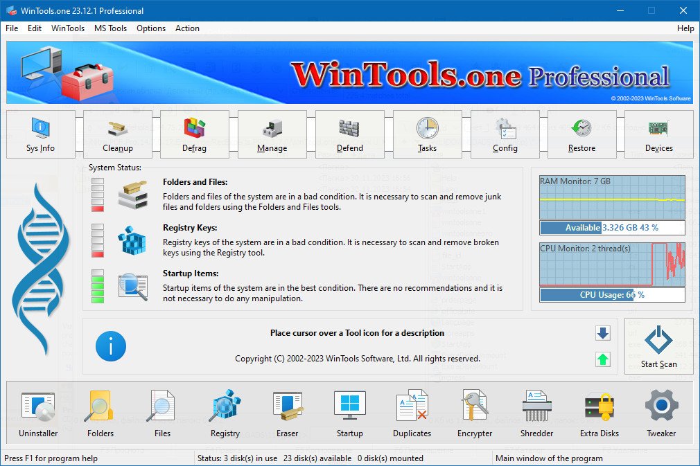 Wintools.one Home / Professional 24.1.1 Multilingual
