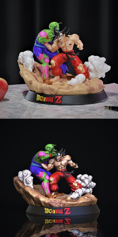 Goku Vs Piccolo Jr – 3d Print Model