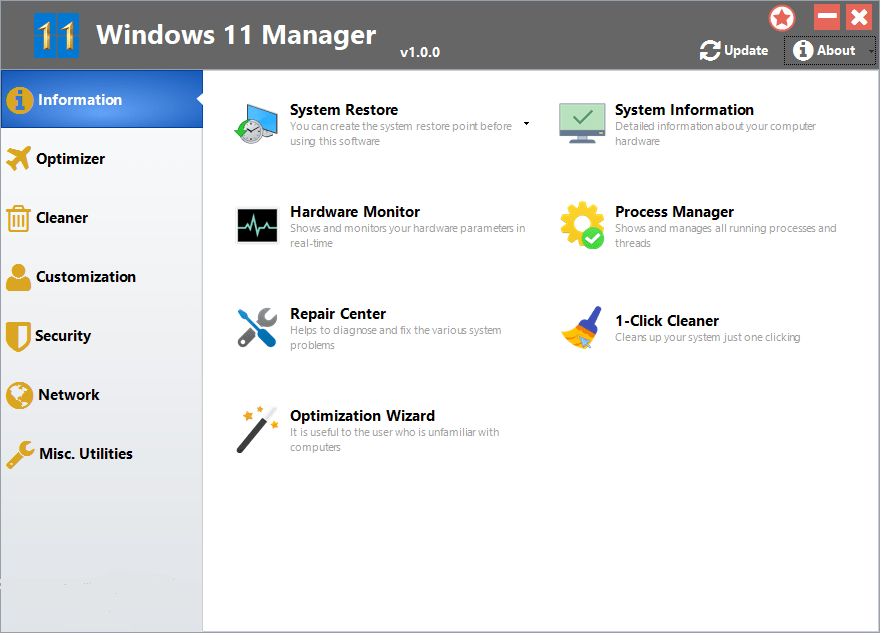 Yamicsoft Windows 11 Manager 1.4.0 (x64) Multilingual