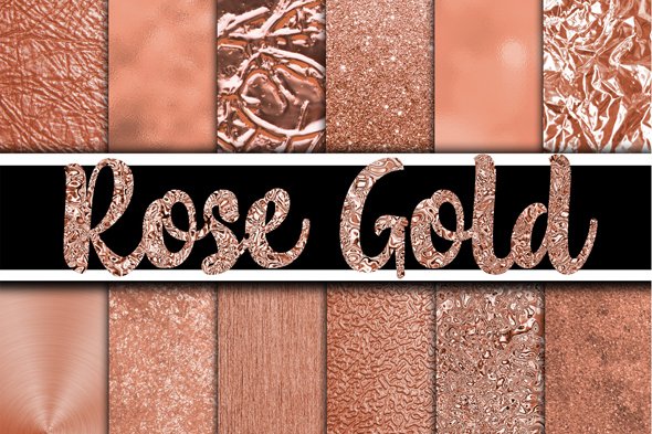 12 Rose Gold Textures Pack