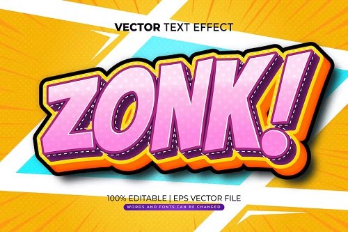 Zonk Comic Editable Text Effect – Vhucckr