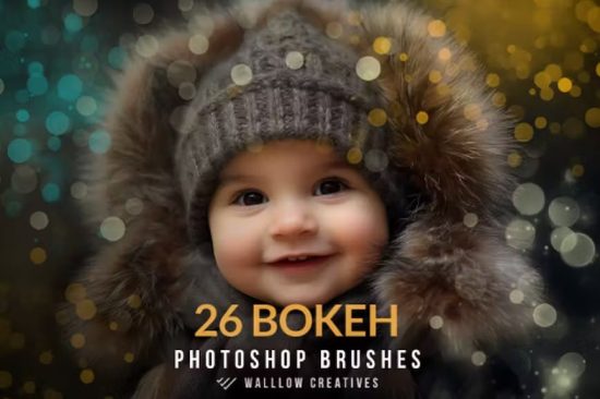 Bokeh Photoshop Brushes, Christmas Bokeh Brushes – 4f9c6xv