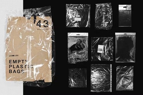43 Transparent Plastic Bags, Cover, Wrap Overlays – Xn9fr5k