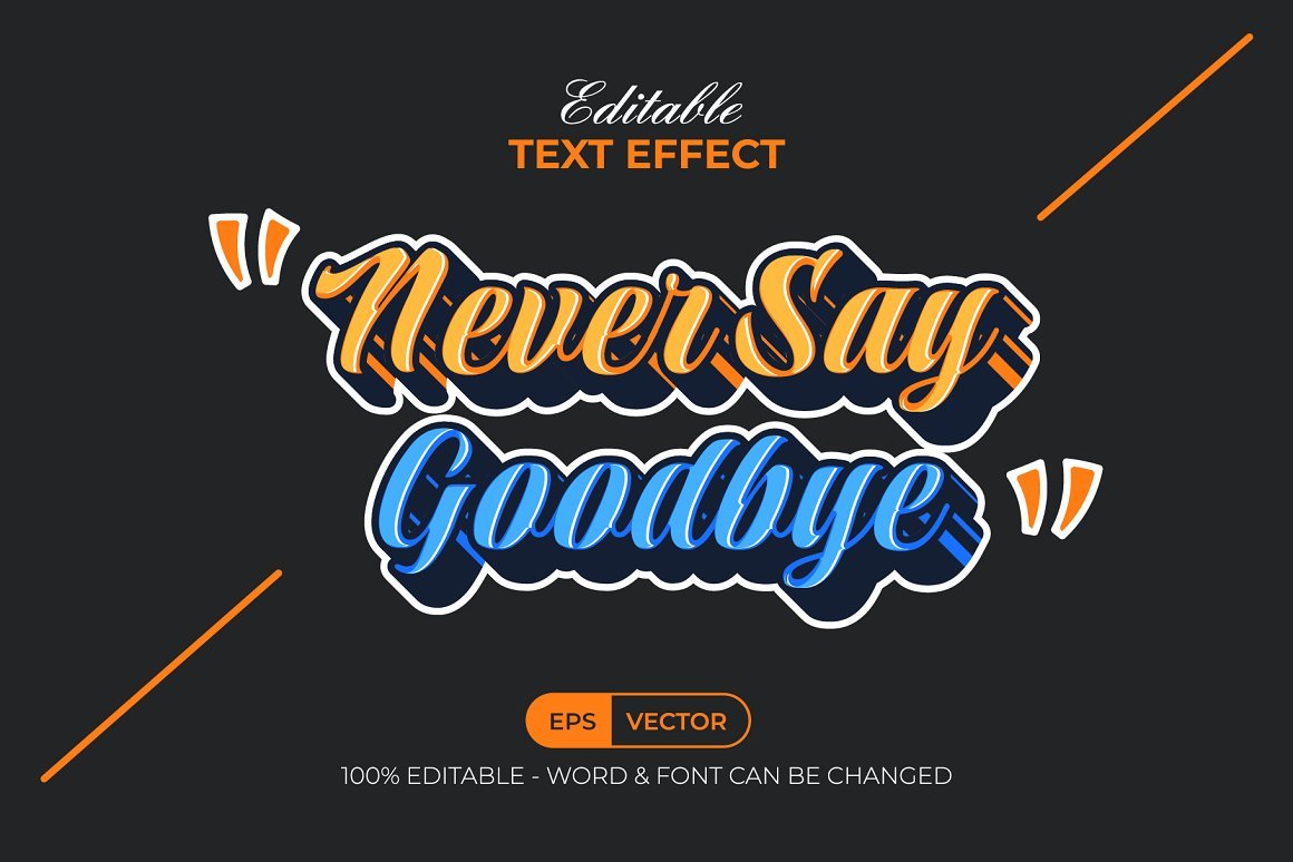 Quote Text Effect Sticker Style – 91895759