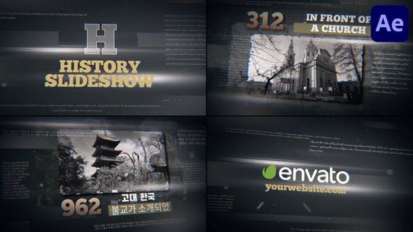 Videohive – History Slideshow For After Effects – 50564331