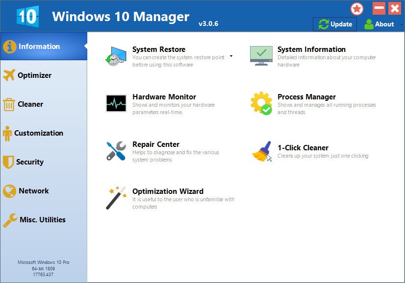 Yamicsoft Windows 10 Manager 3.9.1 Multilingual