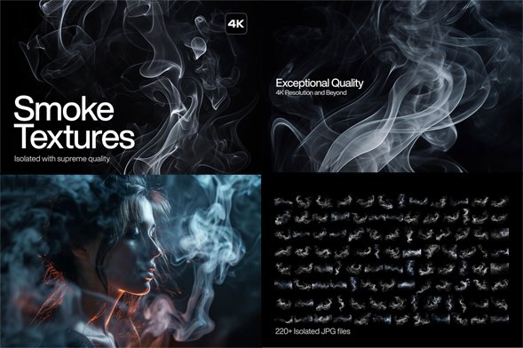 Smoke Overlays Collection For Photoshop