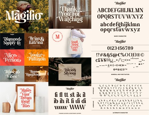Magilio – Chic Serif Fonts