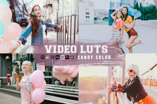 Candy Color Film Presets & Luts Video Premiere Pro – Eel2v5p