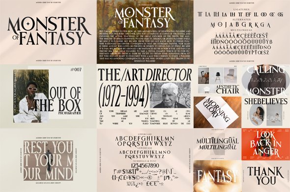 Monster Of Fantasy – Modern Serif Font
