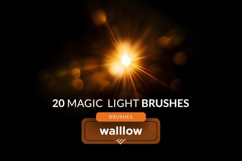 Bokeh Light Flares Photoshop Digital Brushes – 5b5kcle
