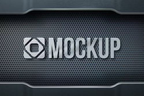 Metal Logo Mockup – Vbuu47x