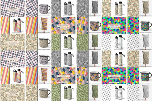 8 Seamless Digital Patterns Pack For Photoshop