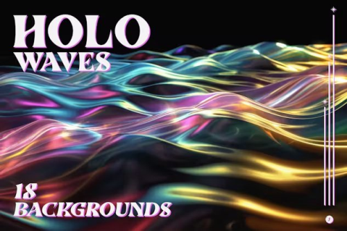 Holo Waves Backgrounds – V6xs93f