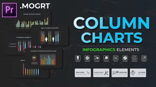Videohive – Infographic – Column Charts Mogrt 51479874