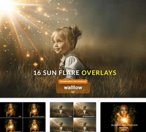 Magical Sun Flare Transparent Png Photo Overlays – 3uxbeex
