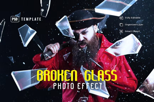 Broken Glass Photo Effect – 4vftd8c