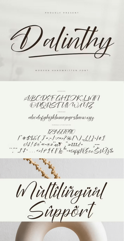 Ee – Dalinthy Modern Handwritten Font Qrdex33