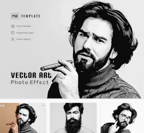 Vector Art Photo Effect – Vkb3t5f