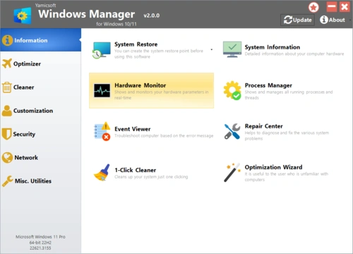 Yamicsoft Windows Manager 2.0.2 (x64) Multilingual