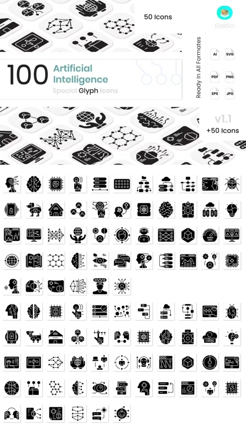 EE - Artificial Intelligence Glyph Icons RPMZF9L