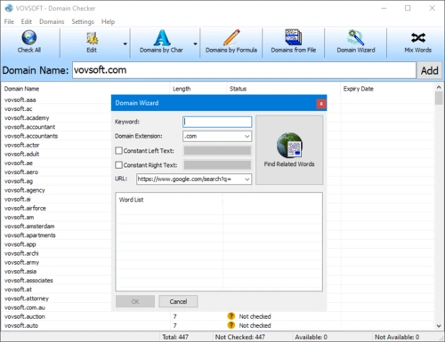 VovSoft Domain Checker 9.0 VovSoft Domain Checker 9.0