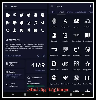 Lena White: Glyph Icon Pack v1.6.9